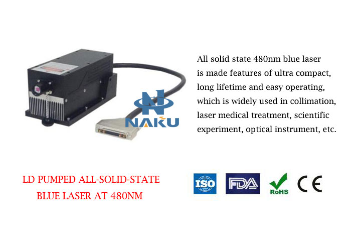 480nm High Stability Blue Laser 50~150mW